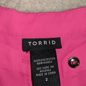 Pink sleeveless semi-sheer top size 2Plus